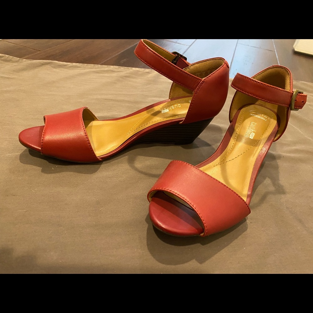 Women’s red comfort brand sandal’s